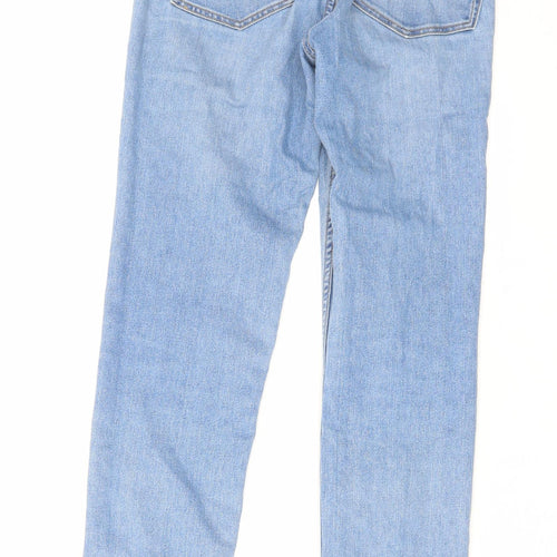 H&M Womens Blue Cotton Skinny Jeans Size 25 in L28 in Regular Zip