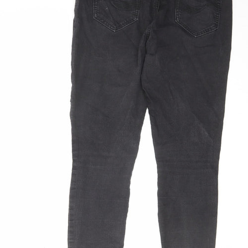 TU Womens Black Cotton Jegging Jeans Size 12 L28 in Regular