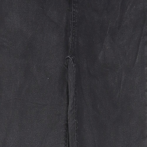 TU Womens Black Cotton Jegging Jeans Size 12 L28 in Regular
