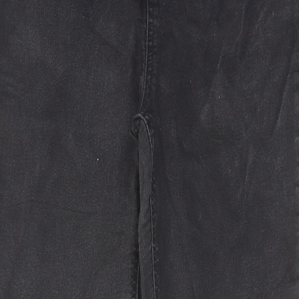 TU Womens Black Cotton Jegging Jeans Size 12 L28 in Regular