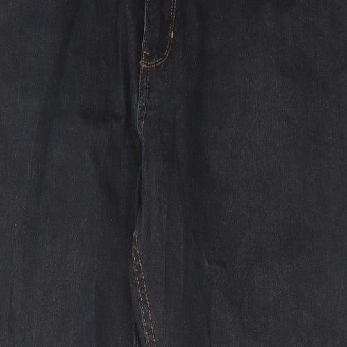 Autograph Mens Blue Cotton Straight Jeans Size 42 in L29 in Regular Zip