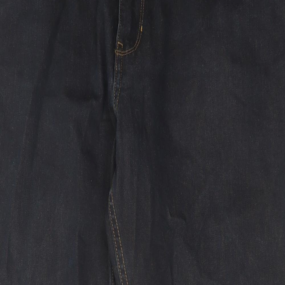 Autograph Mens Blue Cotton Straight Jeans Size 42 in L29 in Regular Zip