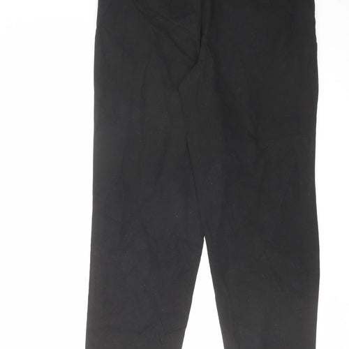 ASOS Womens Black Cotton Straight Jeans Size 8 L28 in Regular Zip