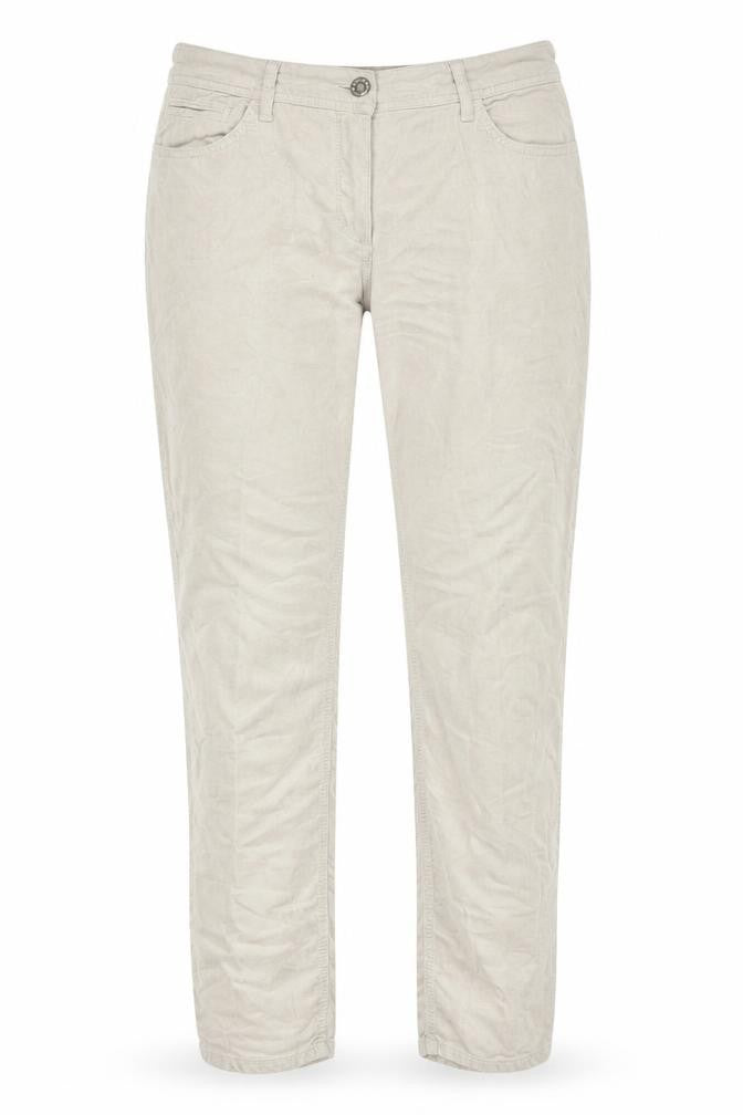 Laurel Womens Beige Cotton Trousers Size 34 in L28 in Regular Zip