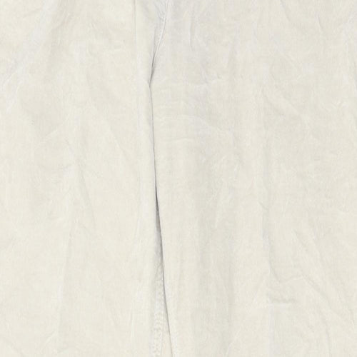 Laurel Womens Beige Cotton Trousers Size 34 in L28 in Regular Zip
