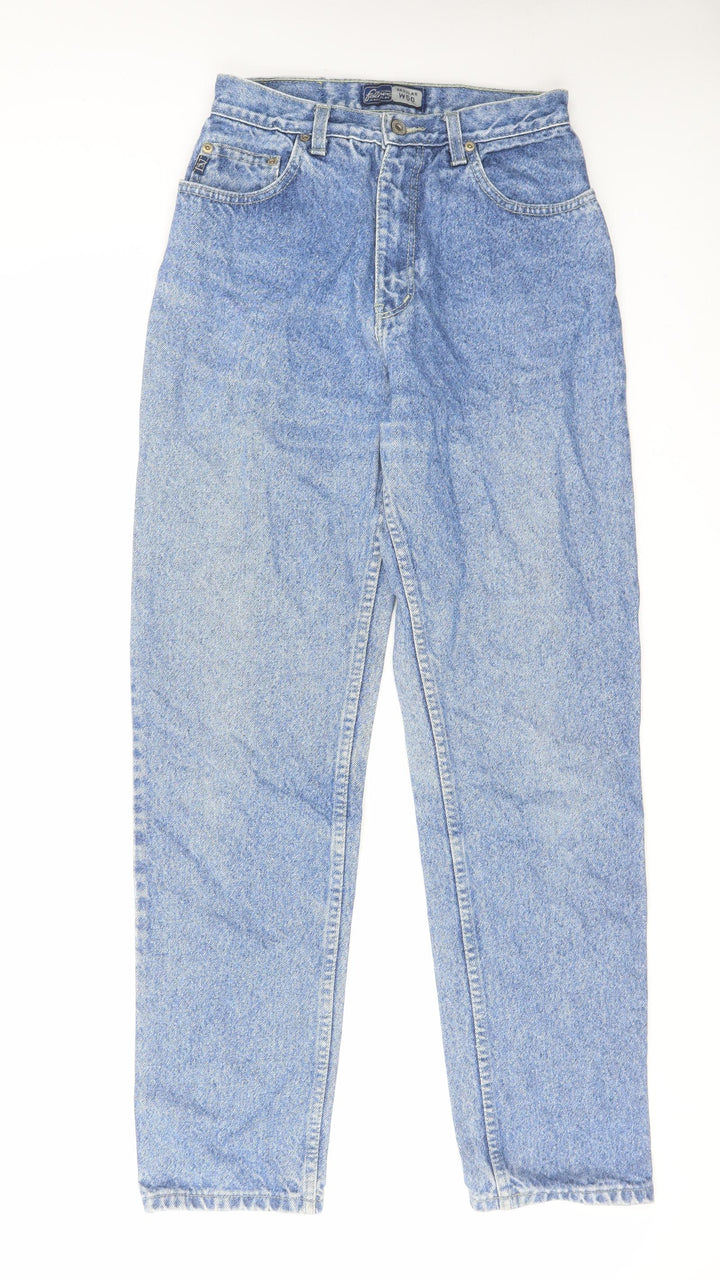 Falmer Heritage Womens Blue Cotton Straight Jeans Size 26 in L30 in Regular Zip