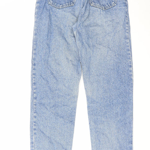 Falmer Heritage Womens Blue Cotton Straight Jeans Size 26 in L30 in Regular Zip