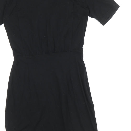 Gap Womens Black Viscose Shift Size XS V-Neck Pullover
