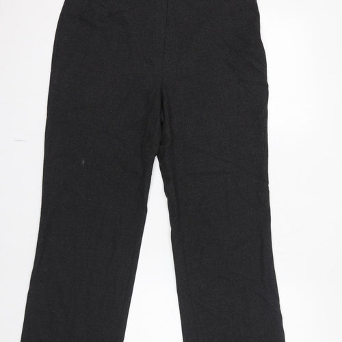 CC Womens Grey Viscose Trousers Size 10 L27 in Regular Zip