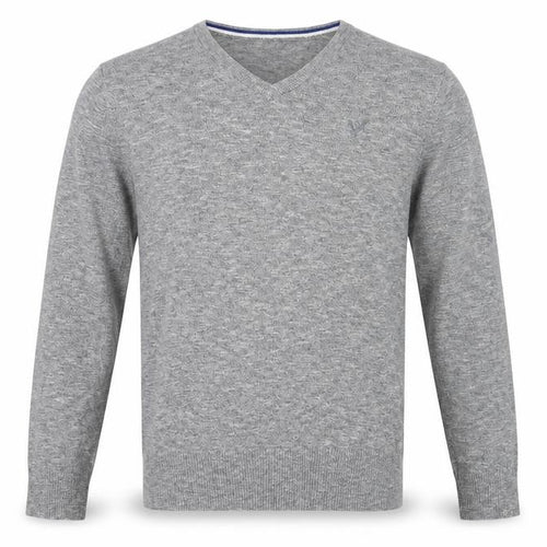 American Eagle Outfitters Mens Grey V-Neck Cotton Pullover Jumper Size M Long Sleeve