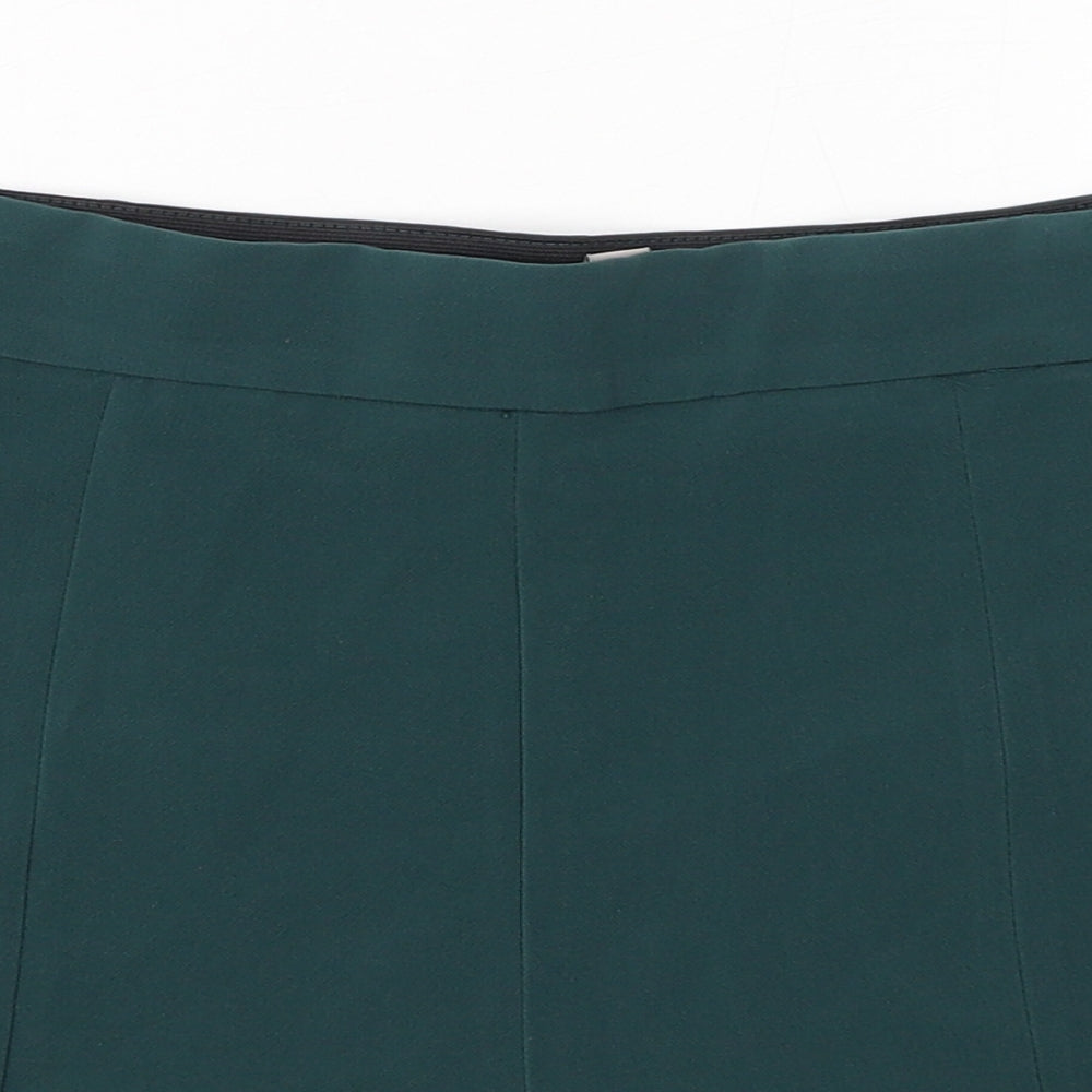 H&M Womens Green Polyester Sailor Shorts Size 12 L15 in Regular Hook & Eye