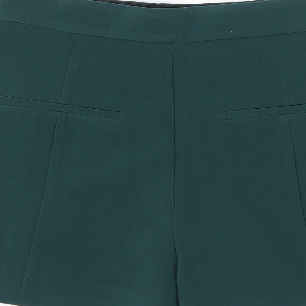 H&M Womens Green Polyester Sailor Shorts Size 12 L15 in Regular Hook & Eye