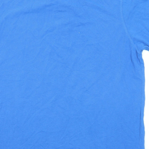 Lyle & Scott Mens Blue Cotton Polo Size 2XL Collared Button