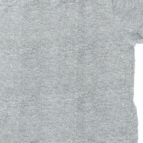 Lee Cooper Boys Grey Cotton Basic T-Shirt Size 13 Years Crew Neck Pullover
