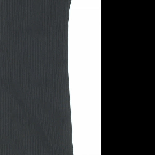 PRETTYLITTLETHING Womens Black Polyester Bodycon Size 6 V-Neck Pullover
