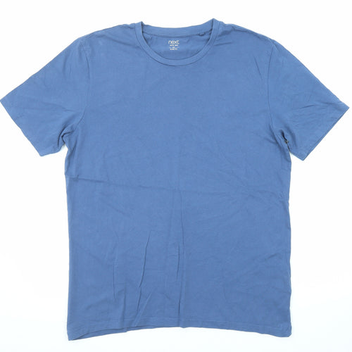 NEXT Mens Blue Cotton T-Shirt Size XL Crew Neck