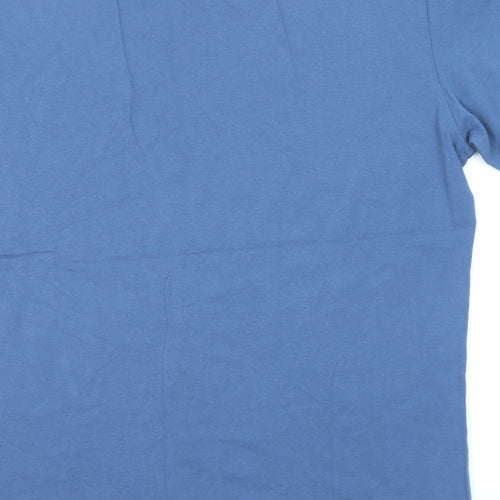 NEXT Mens Blue Cotton T-Shirt Size XL Crew Neck