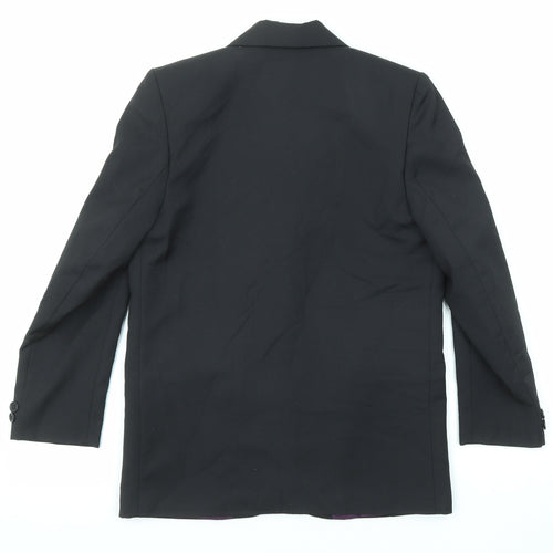 NEXT Boys Black Pea Coat Blazer Size 11 Years Button