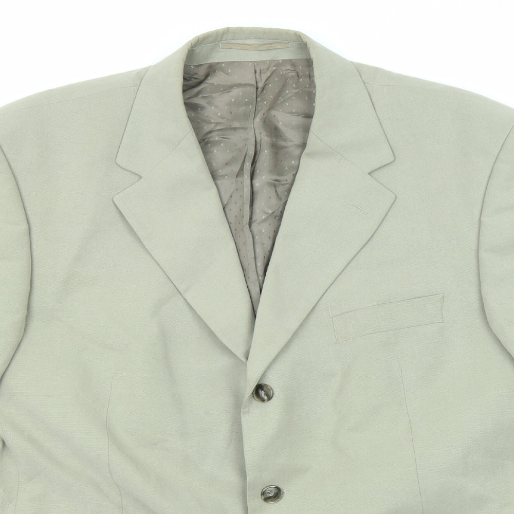 Centaur Mens Beige Cotton Jacket Suit Size 46 Regular