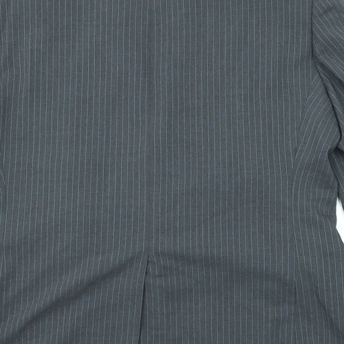 Charles Tyrwhitt Mens Grey Striped Wool Jacket Suit Jacket Size 42 Regular