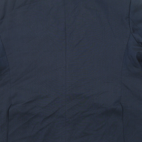 Marks and Spencer Mens Blue Polyester Jacket Suit Jacket Size 44 Regular