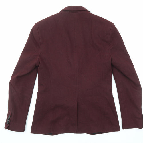 Zara Womens Purple Jacket Blazer Size S Button