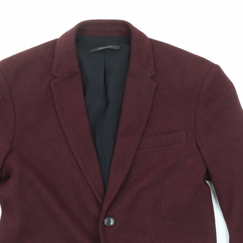 Zara Womens Purple Jacket Blazer Size S Button