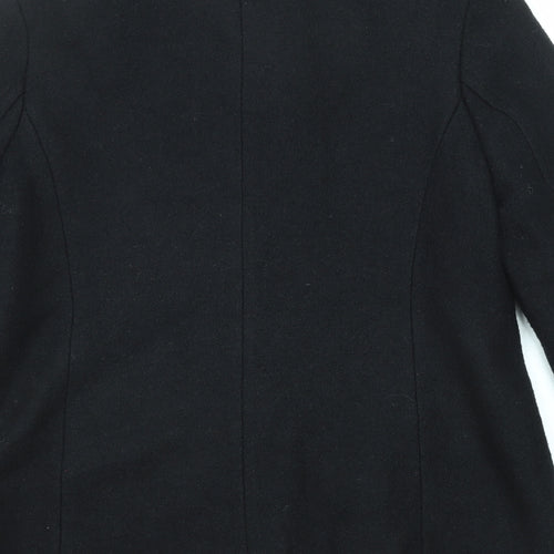 Lands' End Womens Black Jacket Size 12 Button