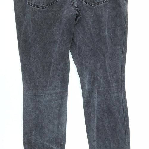 Gap Womens Grey Polyester Skinny Jeans Size 32 in L30 in Regular Button - Tie Dye Effect