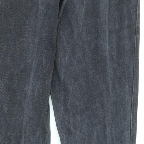 Gap Womens Grey Polyester Skinny Jeans Size 32 in L30 in Regular Button - Tie Dye Effect