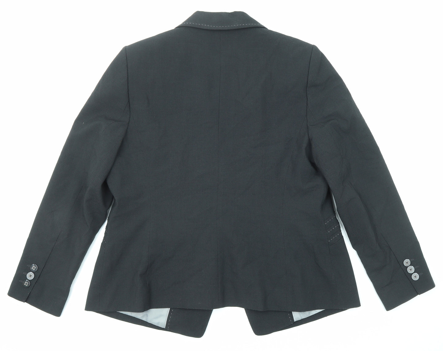 Marks and Spencer Womens Grey Polyester Jacket Suit Jacket Size 18