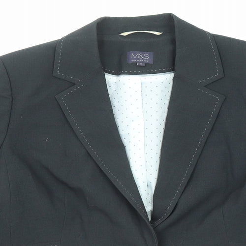 Marks and Spencer Womens Grey Polyester Jacket Suit Jacket Size 18