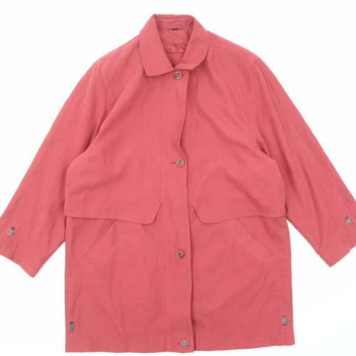 Klass Womens Red Jacket Size M Button