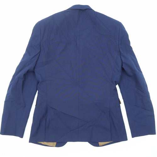 NEXT Mens Blue Polyester Jacket Suit Jacket Size 38 Regular
