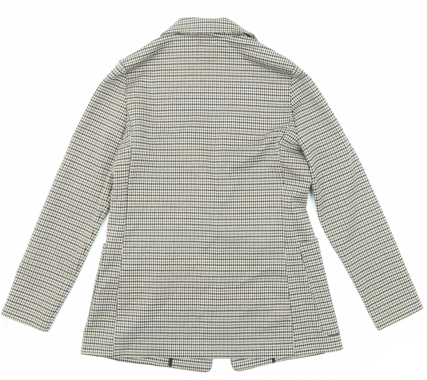 H&M Womens Multicoloured Geometric Jacket Blazer Size 10 Button