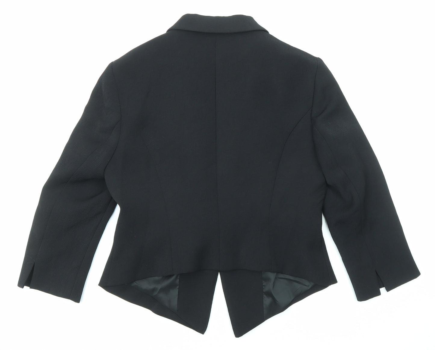 Damsel in a Dress Womens Black Jacket Blazer Size 10 Button