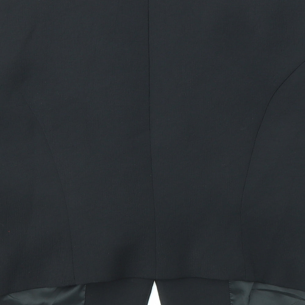 Damsel in a Dress Womens Black Jacket Blazer Size 10 Button