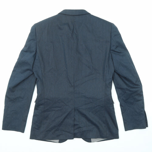 NEXT Mens Blue Polyester Jacket Suit Jacket Size 38 Regular