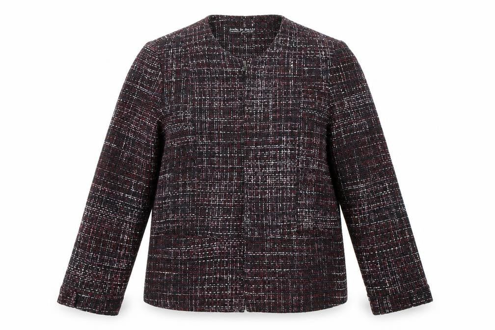 Front view of Joella Di Marco women’s multicoloured jacket, size S, zip
