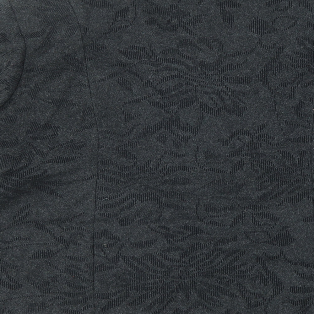 Per Una Womens Black Geometric Jacket Size 20 Button