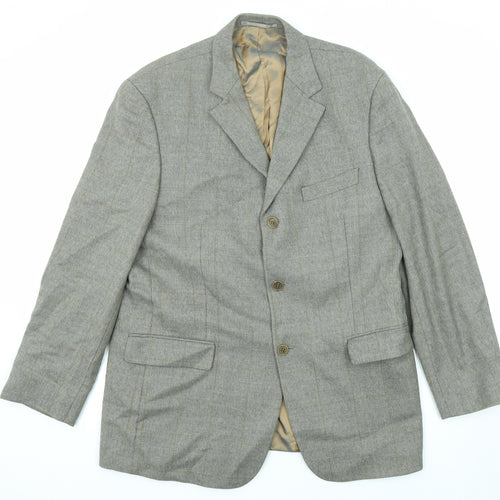 Marks and Spencer Mens Grey Wool Jacket Suit Jacket Size 42 Regular