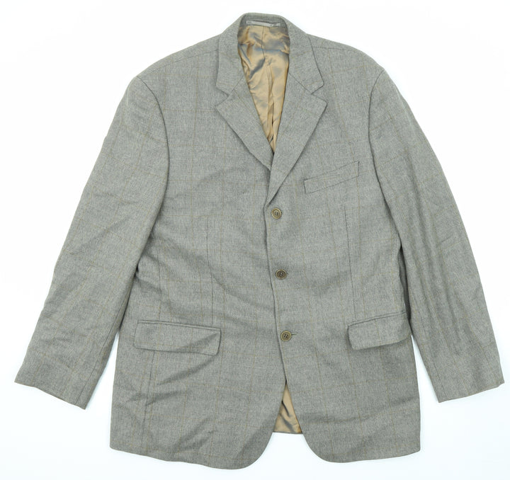 Marks and Spencer Mens Grey Wool Jacket Suit Jacket Size 42 Regular