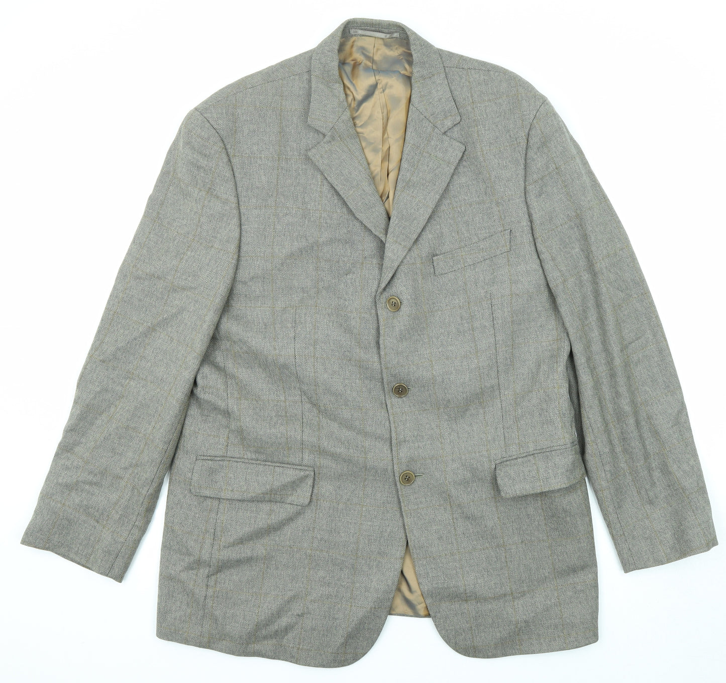Marks and Spencer Mens Grey Wool Jacket Suit Jacket Size 42 Regular