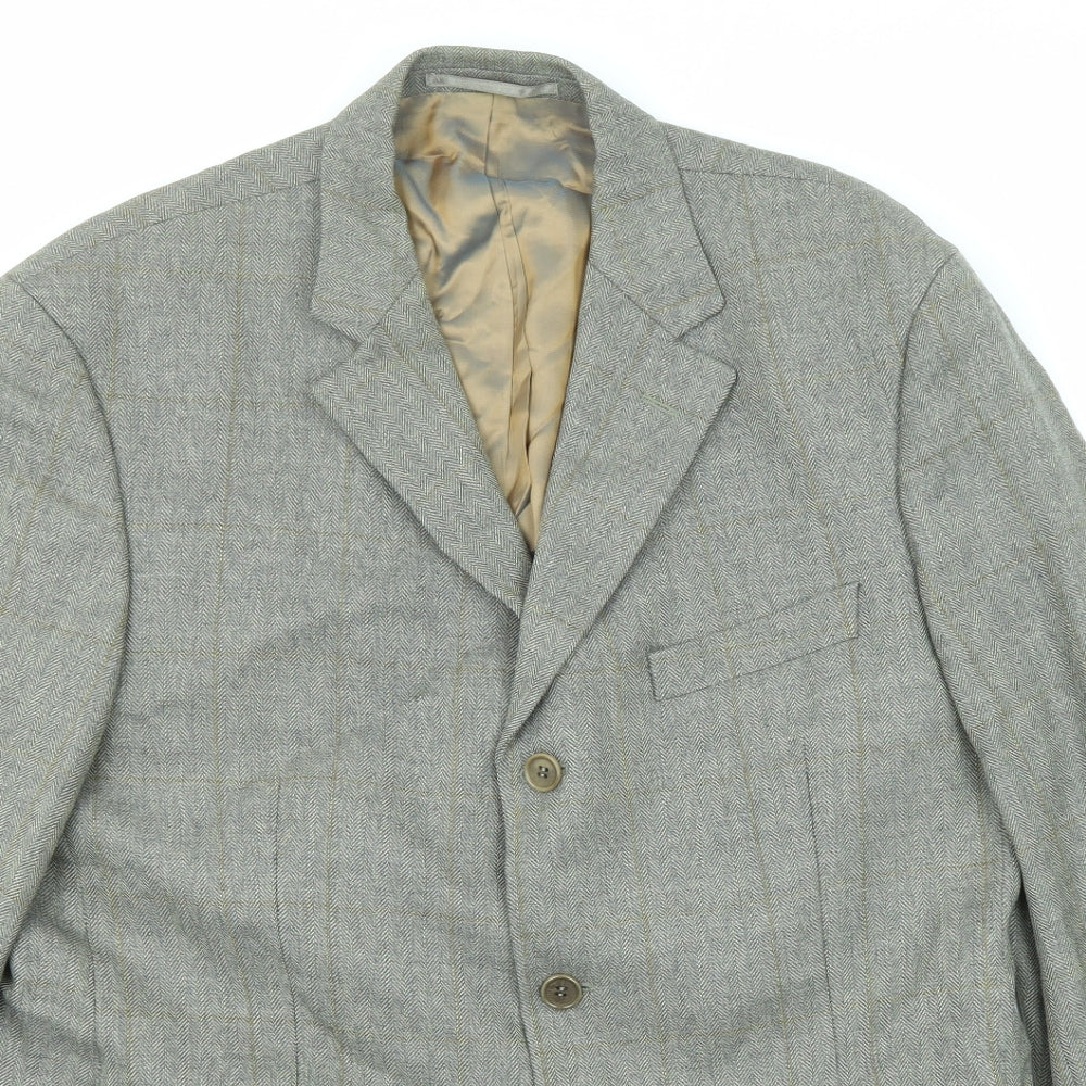 Marks and Spencer Mens Grey Wool Jacket Suit Jacket Size 42 Regular