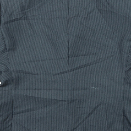 Marks and Spencer Mens Grey Striped Polyester Jacket Suit Jacket Size 4XL Regular