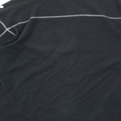 Columbia Mens Black Polyester Henley Sweatshirt Size XL