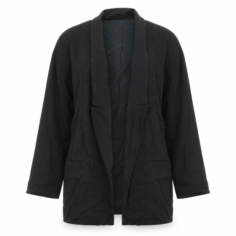 Front view of Zara women’s black jacket blazer, size M