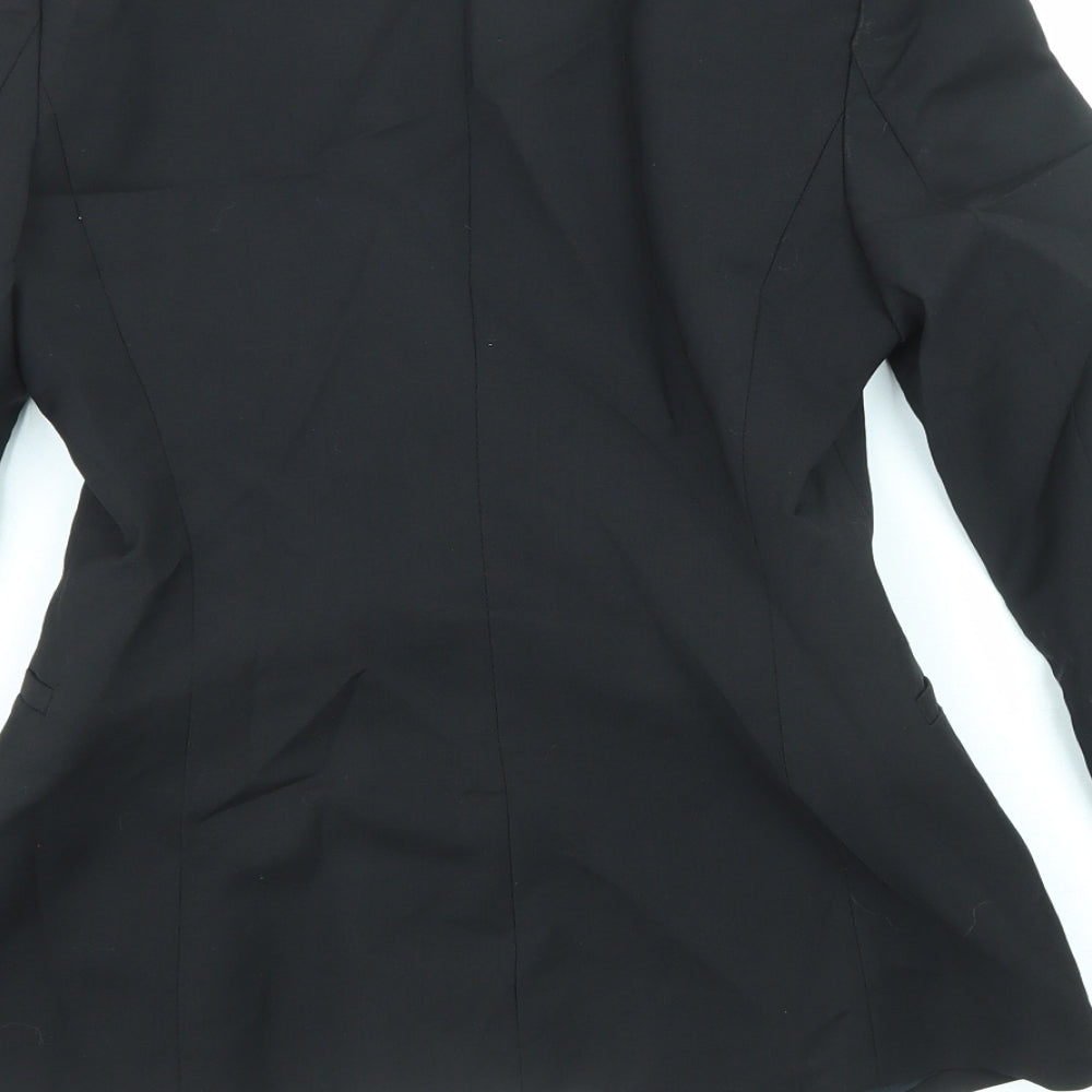 Zara Womens Black Jacket Blazer Size XS Button
