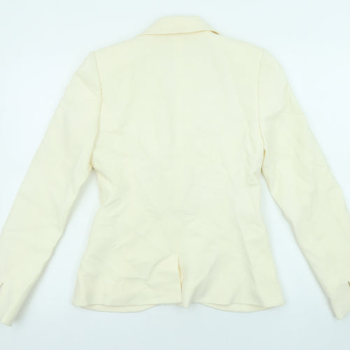 Coast Womens Ivory Jacket Blazer Size 8 Button