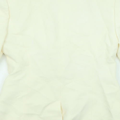 Coast Womens Ivory Jacket Blazer Size 8 Button